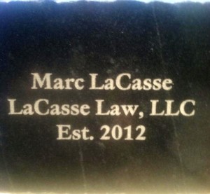 LaCasse Law Plaque